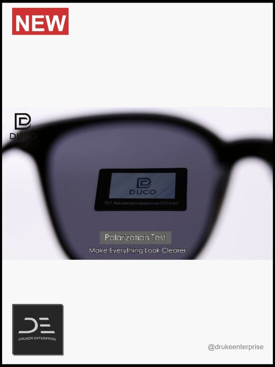 Oversized Retro Square Polarized Sunglasses UV400 Lightweight TR90 Frame main image 5